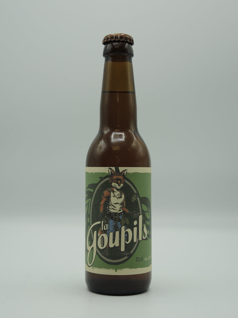 Bière Blonde Bio Artisanale Pils 33cl, la Goupils, Brasserie la Bicéphale d'Alsace