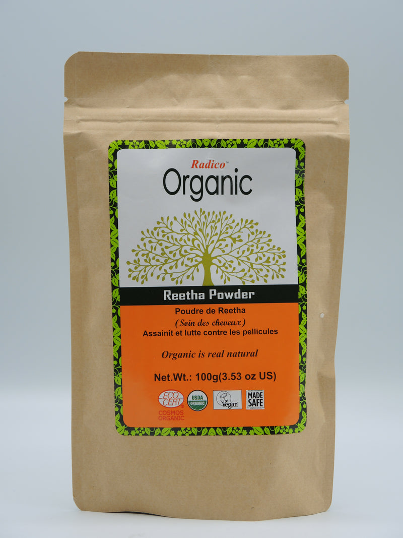 Poudre de REETHA, assainit & lutte contre les pellicules, 100g, Radico