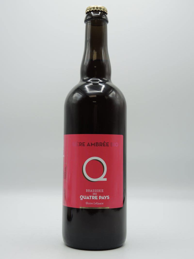 Bière Ambrée Bio Artisanale 75cl, Brasserie des Quatre Pays d'Alsace