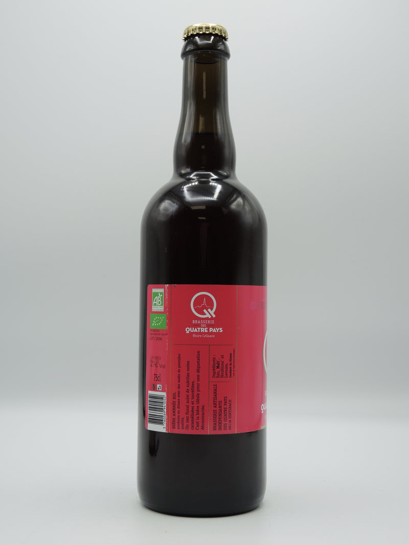 Bière Ambrée Bio Artisanale 75cl, Brasserie des Quatre Pays d'Alsace