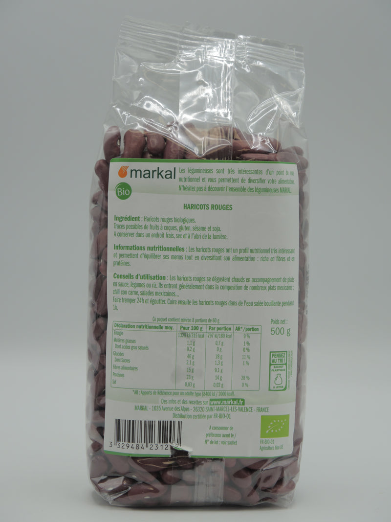 HARICOTS ROUGES "KIDNEY", 500g, Markal