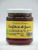 Confiture de fraise artisanale Bio, 250g, origine Alsace