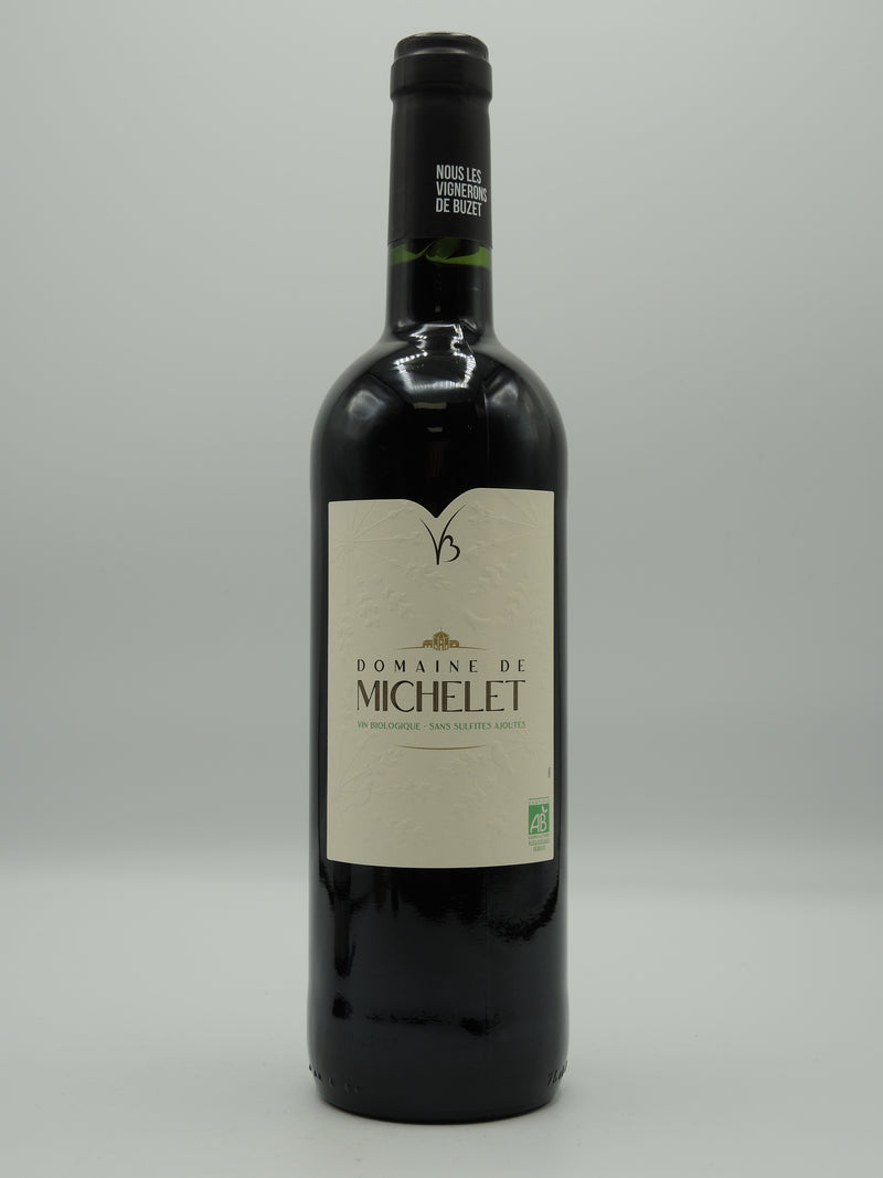 Vin Rouge Bio AOC Buzet 2019, Sans Sulfites Ajoutés, Domaine de Michelet