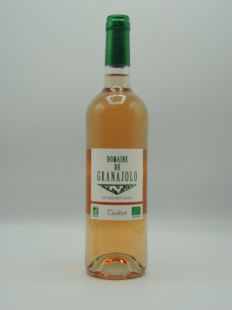Vin Rosé Bio AOC Corse Porto-Vecchio Rosé 2020, Cuvée Tradition, Domaine de Granajolo
