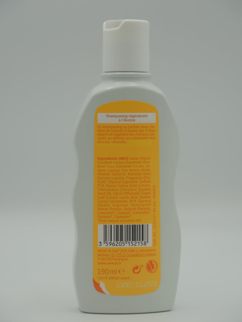 Shampooing régénérant à l'Avoine, 190ml, Weleda