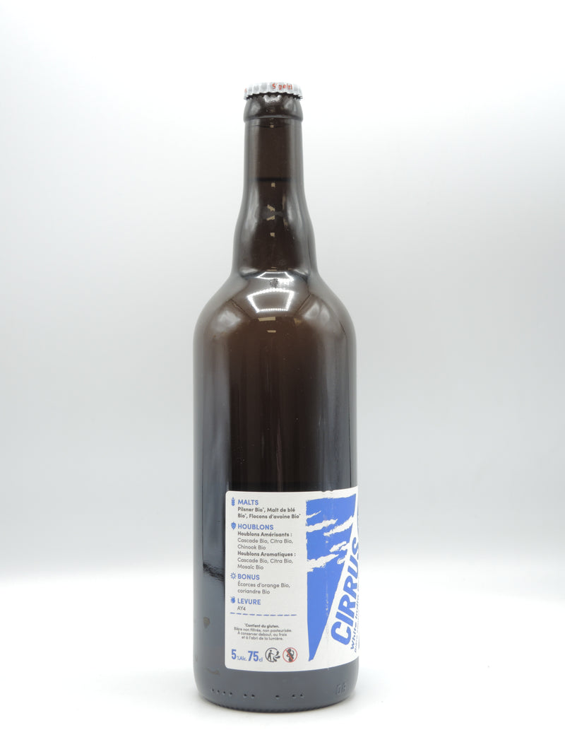 Bière Blanche Bio Artisanale White IPA, Cirrus, 75cl, Brasserie du Grillen d'Alsace