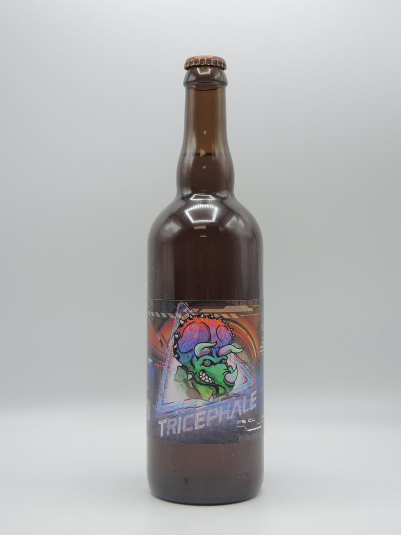 Bière Blonde Type Triple Belge , La Tricéphale 75cl, Brasserie la Bicéphale d'Alsace