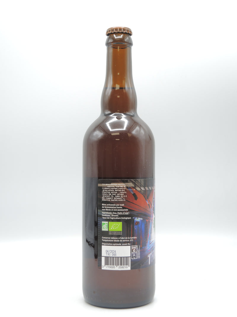 Bière Blonde Type Triple Belge , La Tricéphale 75cl, Brasserie la Bicéphale d'Alsace