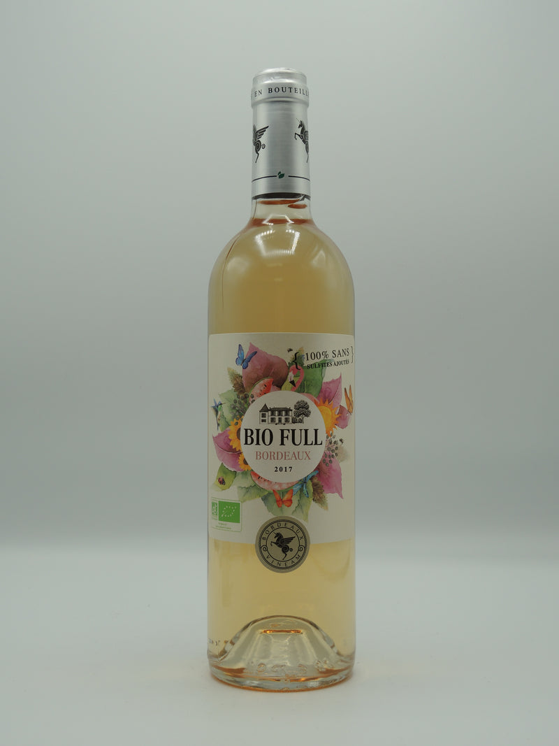 Vin Rosé Bio AOC Bordeaux Rosé 2017, Sans Sulfites Ajoutés, Cuvée Bio Full, Château Grand Ferrand