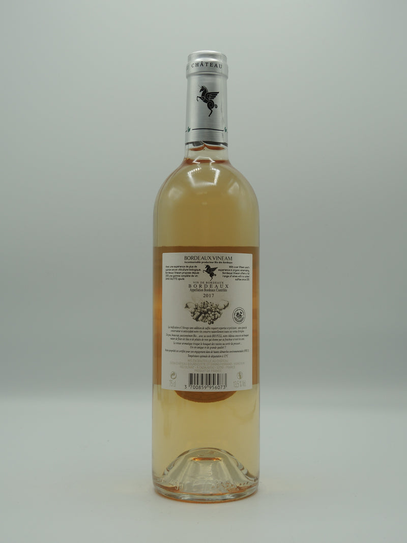 Vin Rosé Bio AOC Bordeaux Rosé 2017, Sans Sulfites Ajoutés, Cuvée Bio Full, Château Grand Ferrand