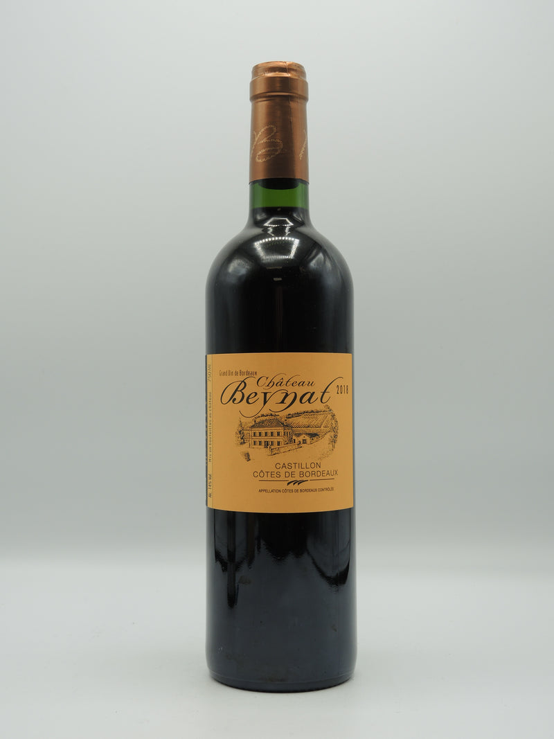 Vin Rouge Bio AOC Castillon Côtes de bordeaux 2018, Château Beynat