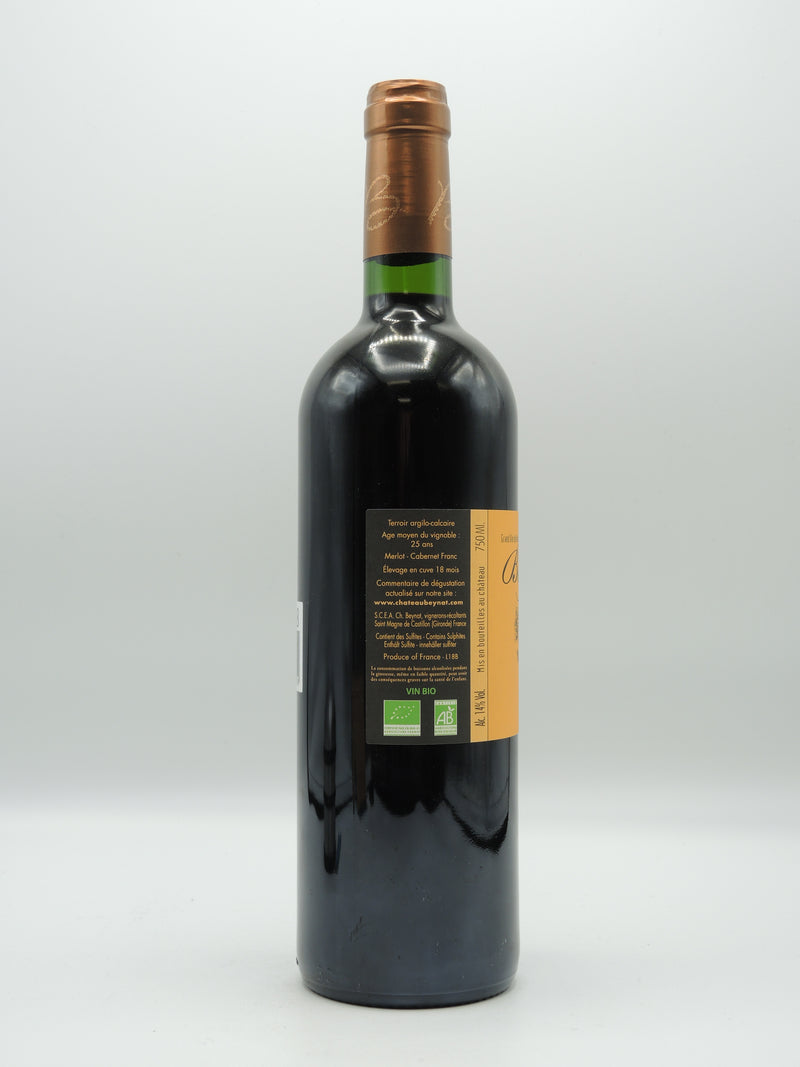 Vin Rouge Bio AOC Castillon Côtes de bordeaux 2018, Château Beynat