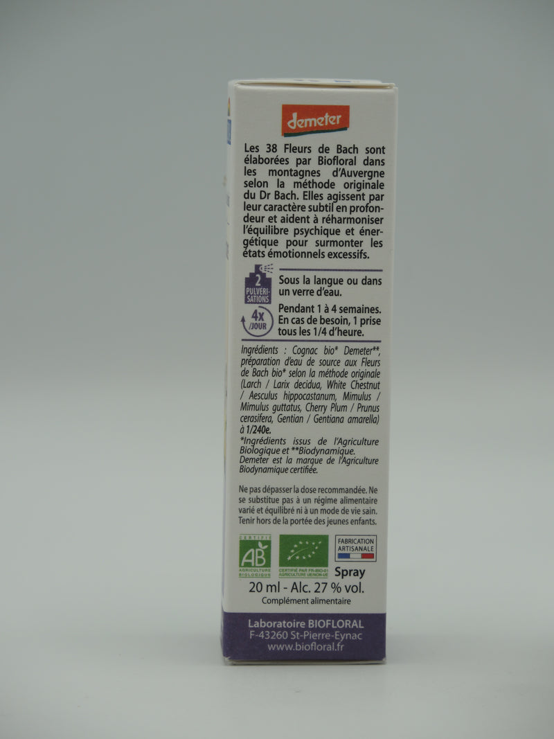Fleurs de Bach, Complexe 6 - Confiance - spray - 20 ml, Biofloral