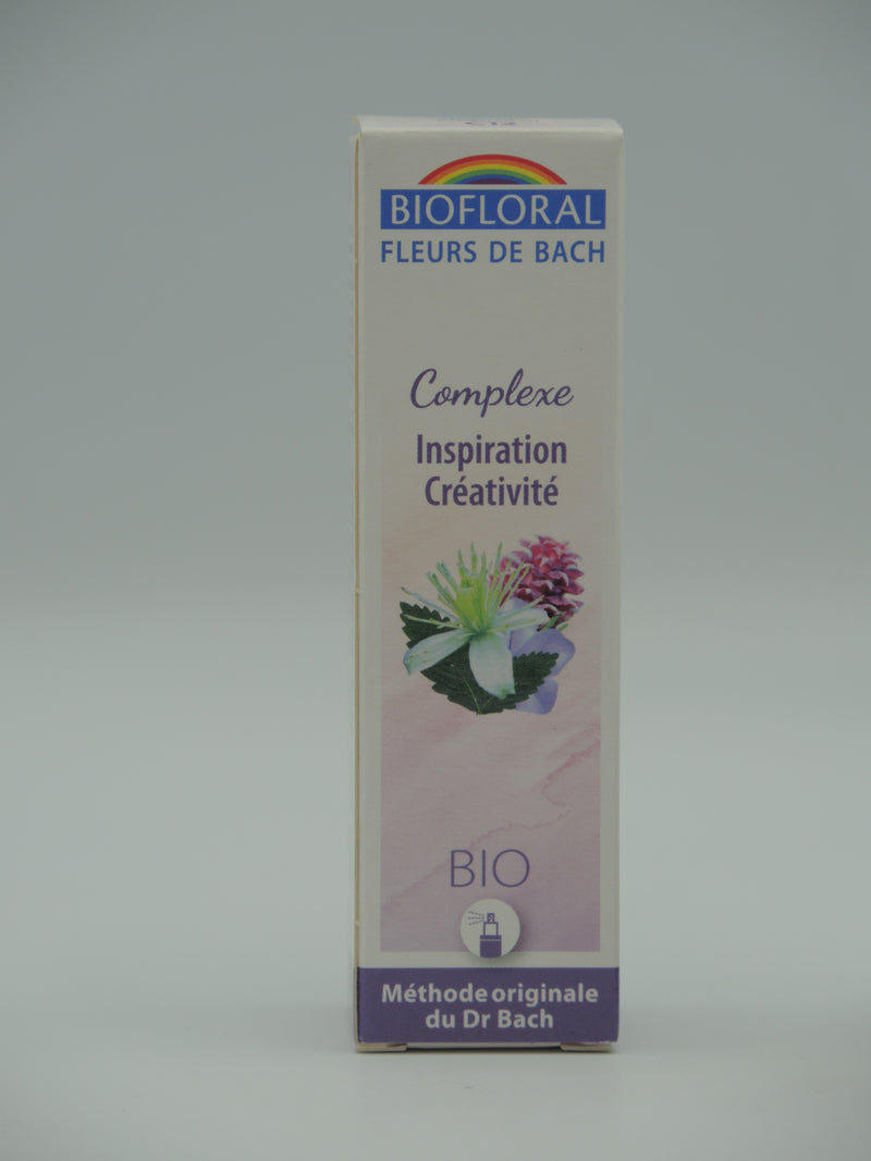 Fleurs de Bach, Complexe 12 - Inspiration, créativité, spray - 20 ml, Biofloral