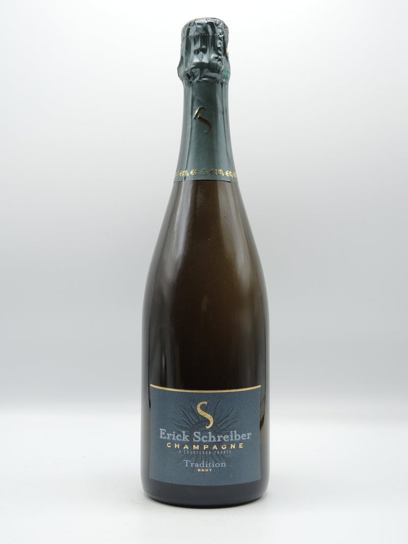 Vin Blanc Effervescent Bio AOC Champagne Brut, Cuvée Tradition, Domaine Erick Schreiber