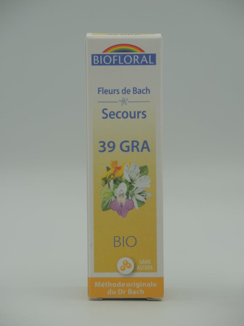 Fleurs de Bach, Complexe Secours 39 - granules - 10 ml, Biofloral