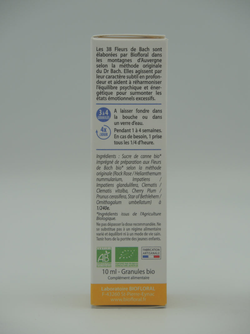Fleurs de Bach, Complexe Secours 39 - granules - 10 ml, Biofloral