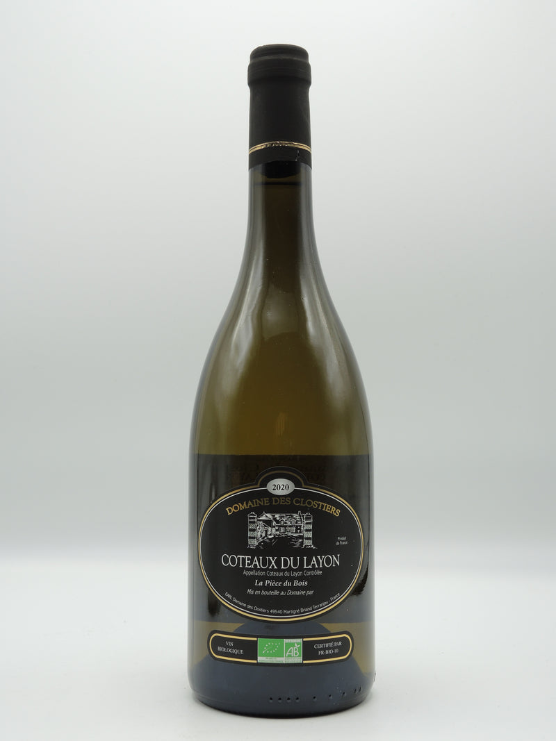 Vin Blanc Bio AOC Coteaux du Layon 2020, Cuvée La Piéce du Bois, Domaine des Clostiers