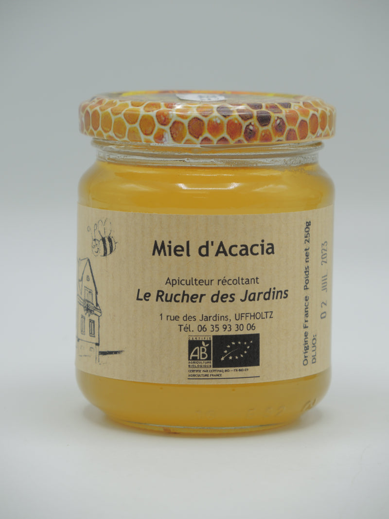 Miel d'Acacia, 250g, le Rucher des Jardins d'Alsace