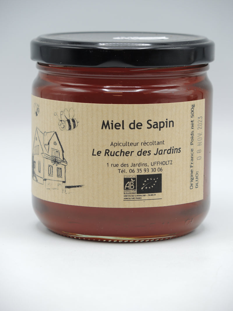 Miel de Sapin, 500g, le Rucher des Jardins d'Alsace