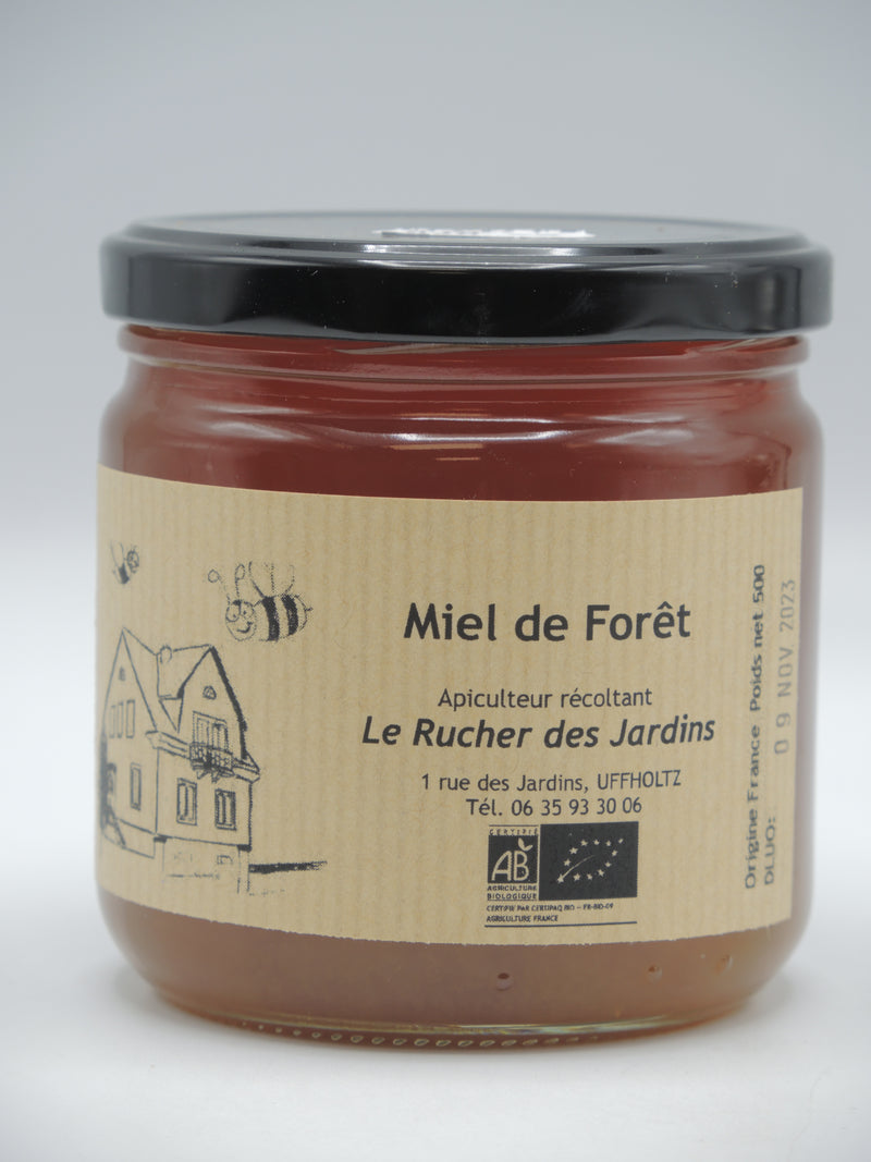 Miel de Forêt, 500g, le Rucher des Jardins d'Alsace
