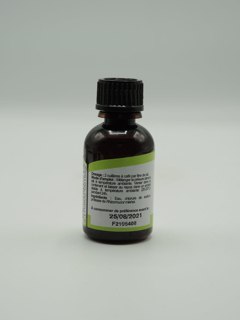 Présure microbienne, 30ml, Natali