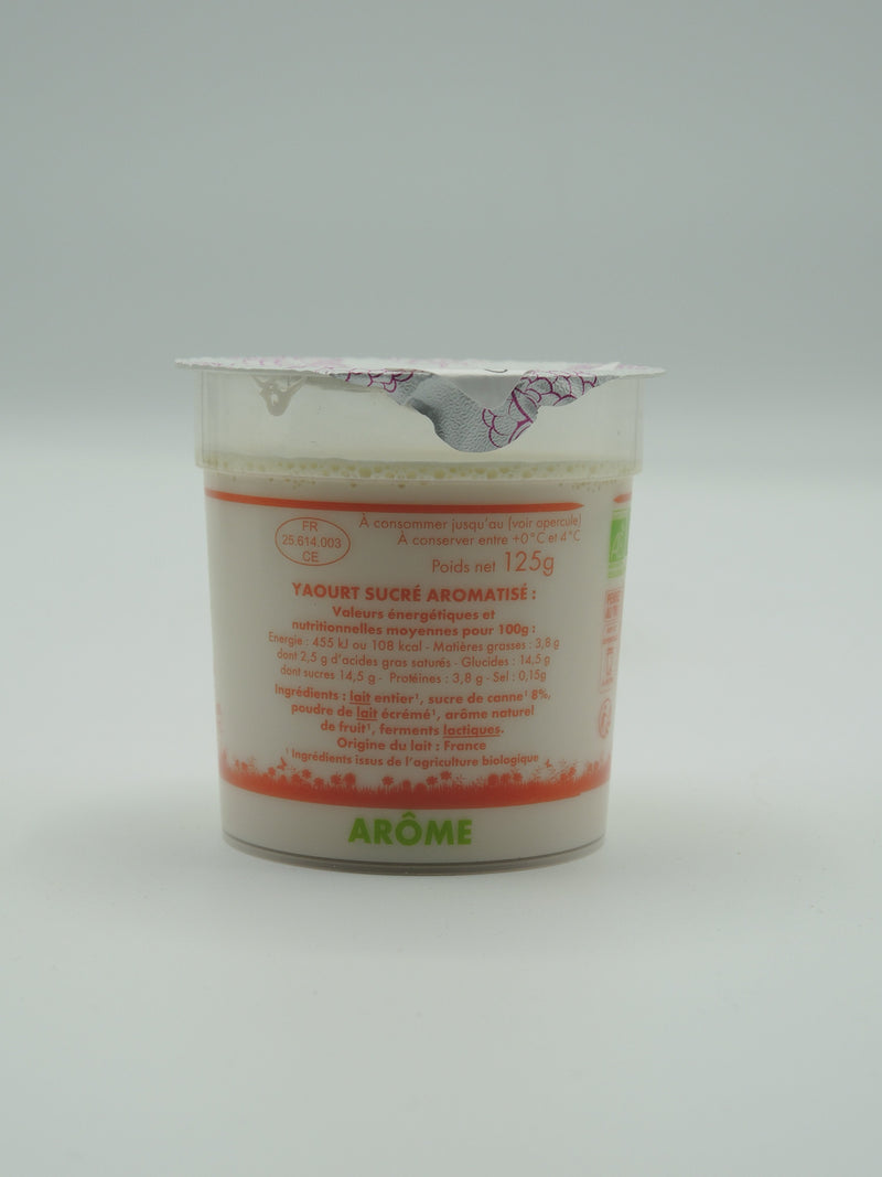 Yaourt sucré aromatisé vanille, 125g, Lehmann