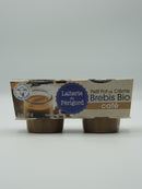 Petit pot de crème brebis bio, Café, 2x100g, Laiterie du Périgord