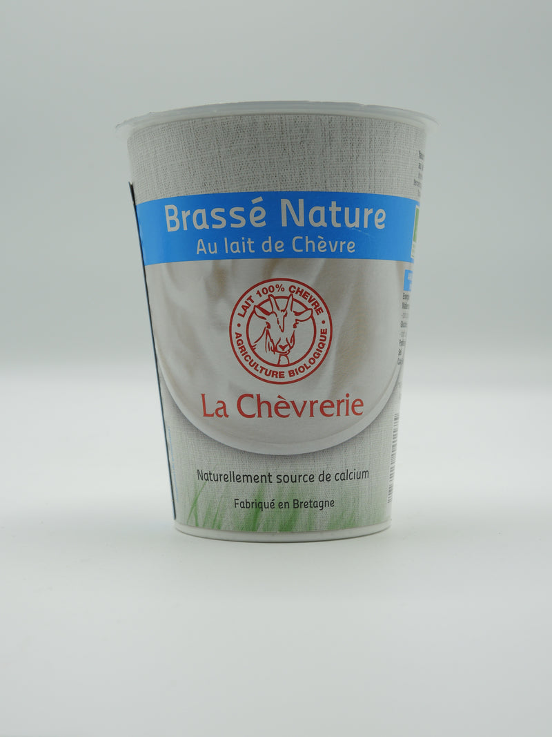 Brassé nature au lait de chèvre, 400g, La Chèvrerie