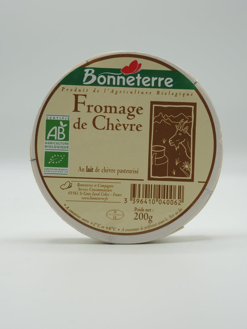 Fromage de chèvre type camembert, 200g, Bonneterre