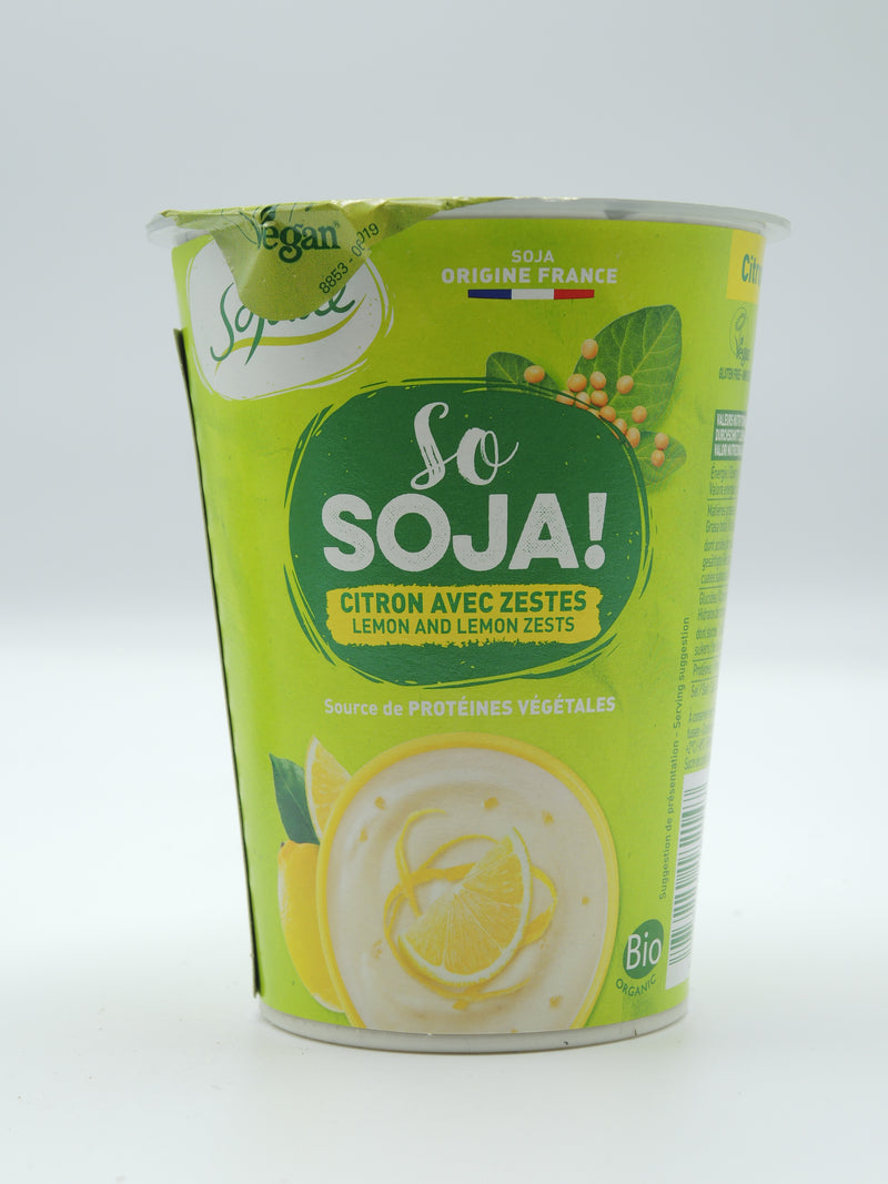 So soja Citron avec zestes, 400g, Sojade