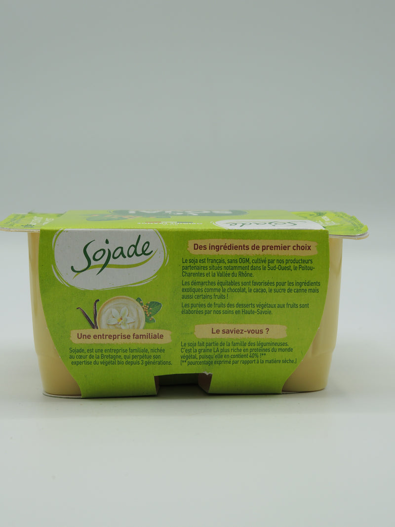 So soja Dessert vanille, 4x100g, Sojade