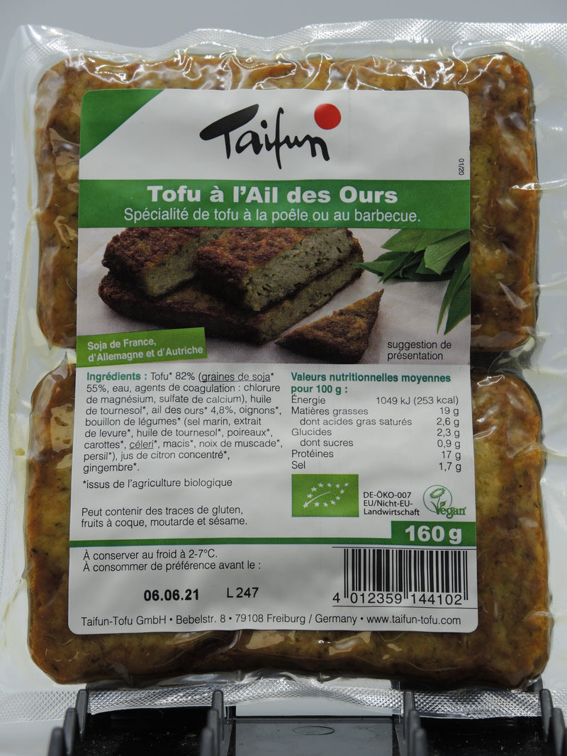Tofu à l'ail des ours, 160g, Taifun