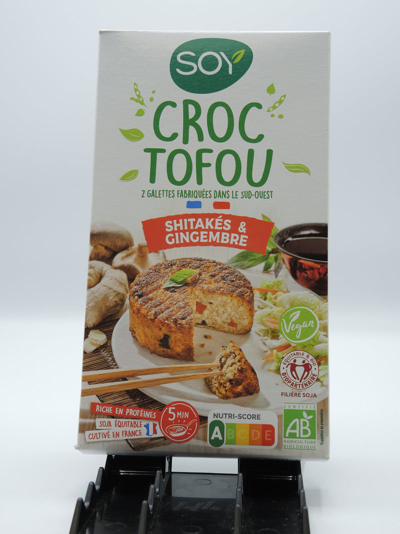 Croc Tofou, Shitakés & Gingembre, 2x100g, Soy