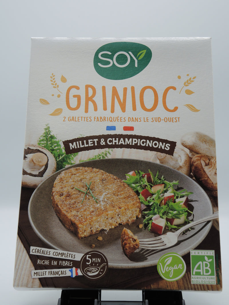Grinioc, Millet & Champignons, 2x100g, Soy