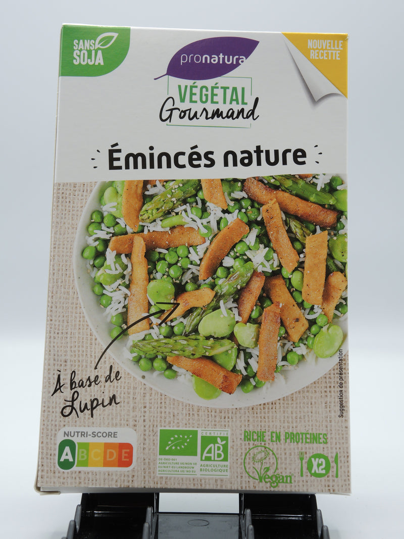 Emincés nature à base de lupin, 200g, Pronatura