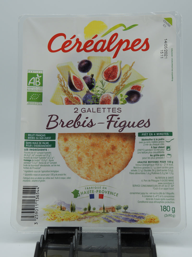 Céréalpes galettes brebis-figues, 180g