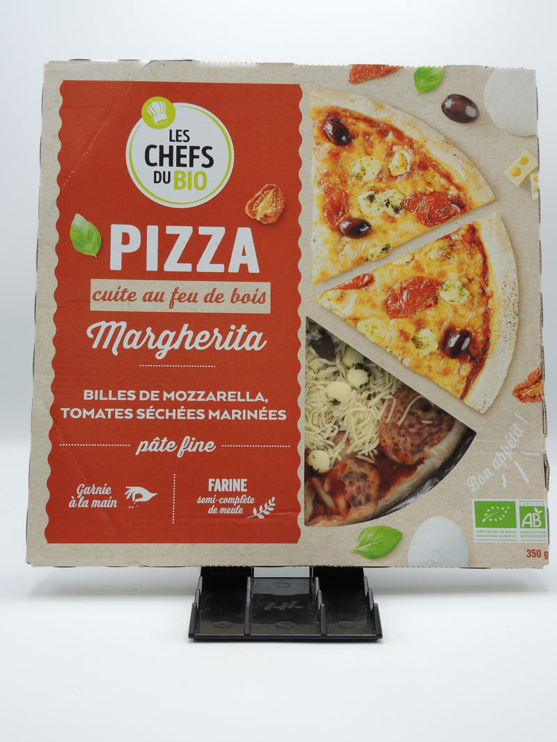 Pizza Margherita, 350g, les Chefs du bio