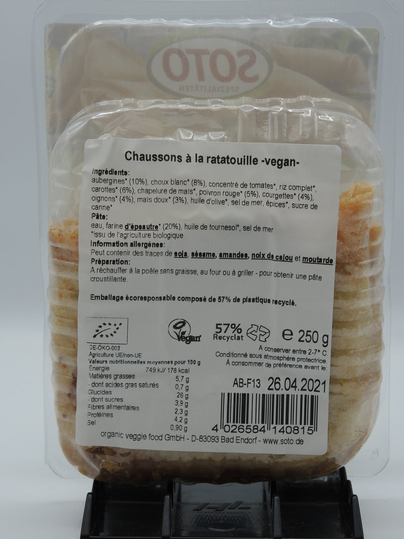 Chaussons à la ratatouille, 250g, Soto