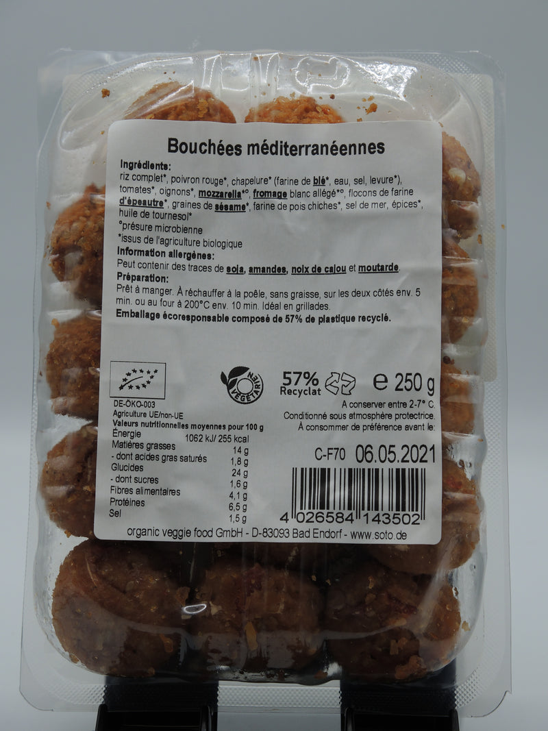 Bouchées méditerranéennes, 250g, Soto