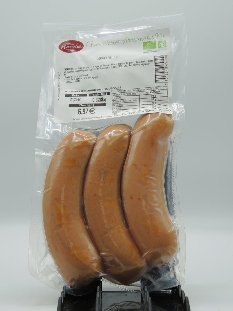 Cervelas bio, x3, Michel Herrscher