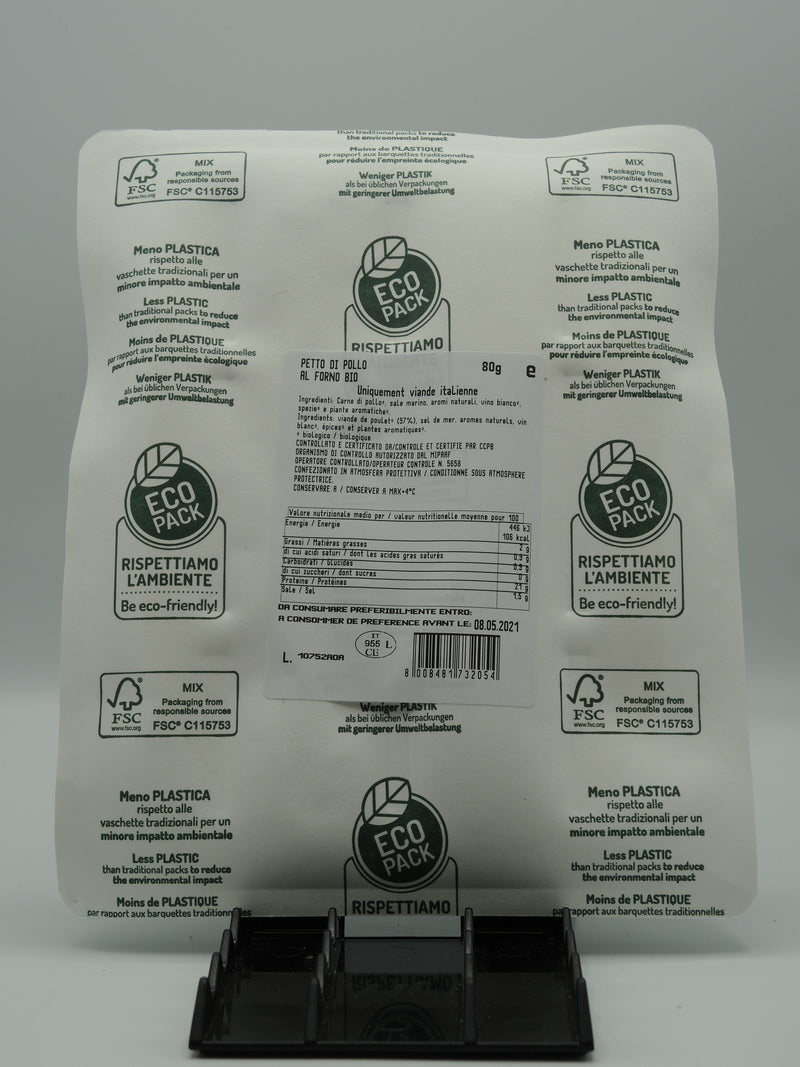 Blanc de poulet au four, 80g, le Bio delizie