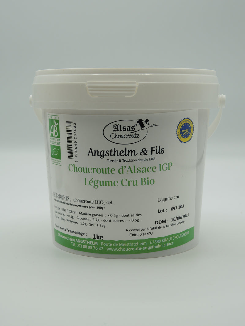 Choucroute d'Alsace IGP Crue BIO, 1kg Angsthelm & Fils