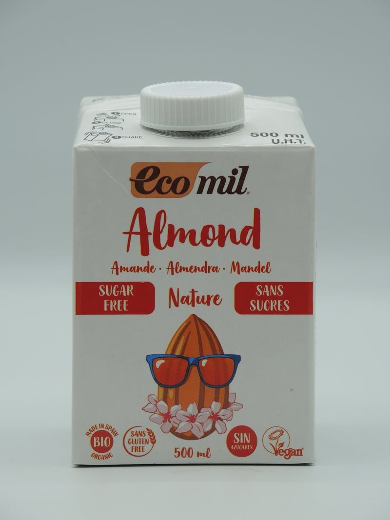Ecomil Boisson d’amande sans sucres Bio 500 ml