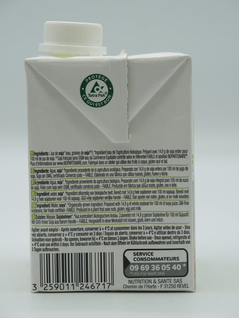 Boisson au soja français nature, 50cl, SOY