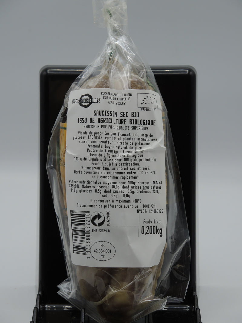 Saucisson sec, 200g, Rocheblin