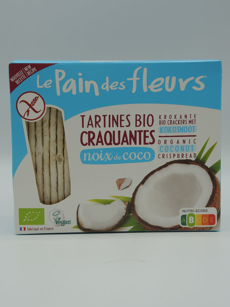 Tartines Craquantes Bio à la Coco, 150g, le Pain des Fleurs