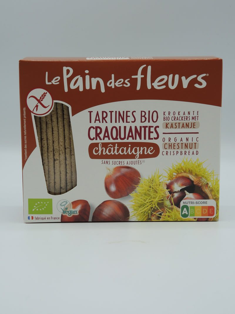 Tartines Craquantes Bio à la Châtaigne, 150g, le Pain des Fleurs