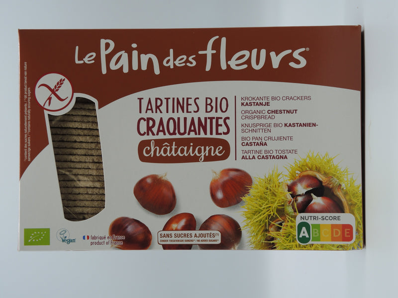 Tartines Craquantes Bio à la Châtaigne, 300g, le Pain des Fleurs