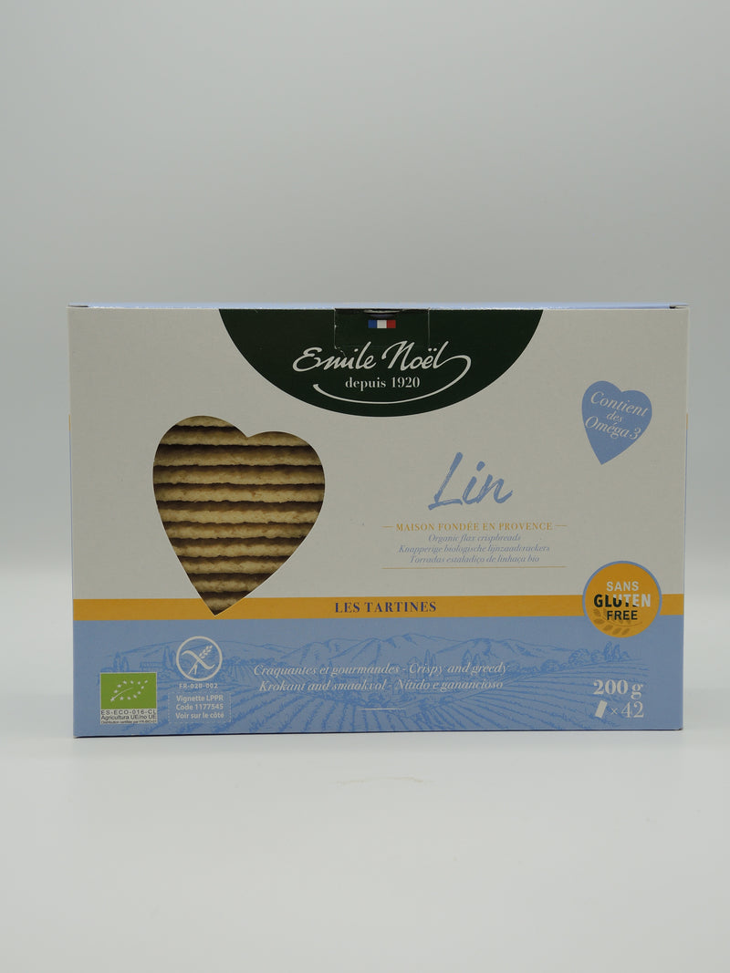 TARTINES SANS GLUTEN AU LIN BIO, 200g, Emile Noël